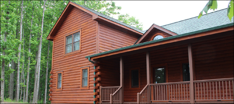 Log Home Staining in Norman,  North Carolina